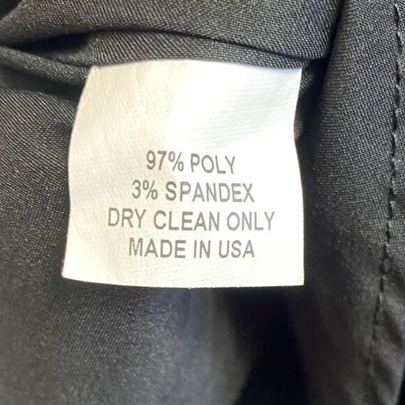 Slate & Willow Black & Blue Ruffled Asymmetrical Midi Dress Size 2 - Picture 5 of 5